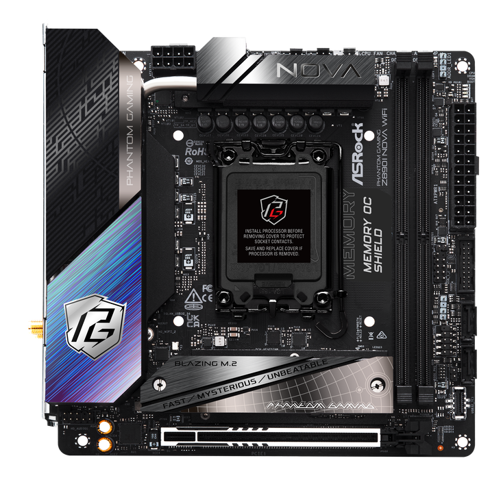 ASRock Z890I NOVA WiFi motherboard, LGA 1851 socket, Intel Z890, Mini-ITX, DDR5 image number 4