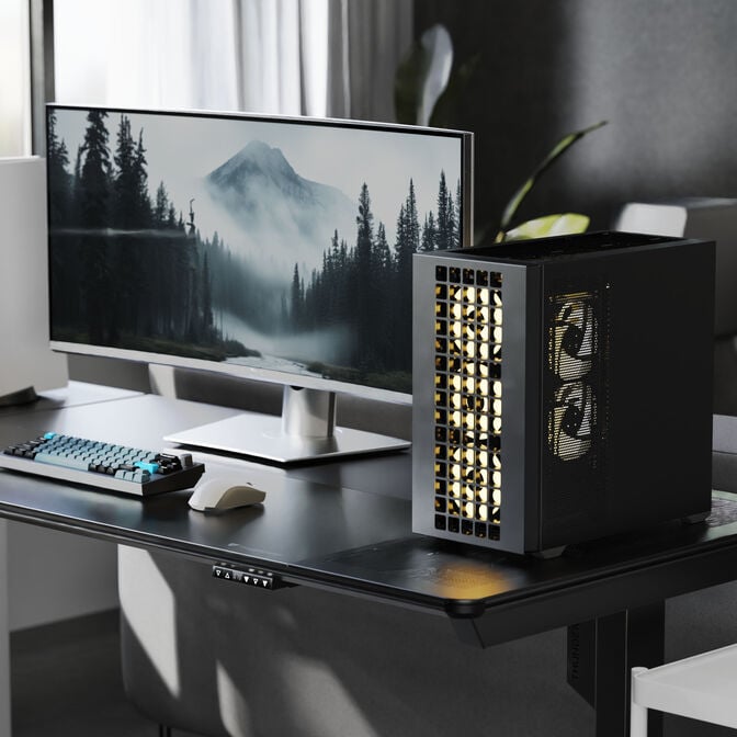ThunderX3 LAB-X Gaming Desk, Height-Adjustable - Black image number 8