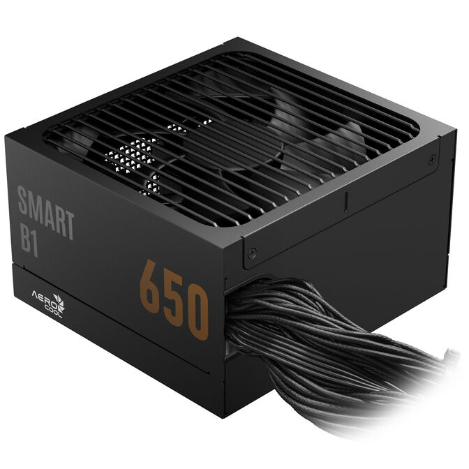 AeroCool Smart B1 80 PLUS Bronze Power Supply, PCIe 5.1, ATX 3.1 - 650 Watt, black image number 1