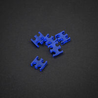 King Mod Service 4-Slot Cable Comb 4mm large - blue - set of 5