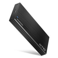 AXAGON EEM2-GTR external enclosure for M.2 SSDs USB-C 3.2 Gen 2, black