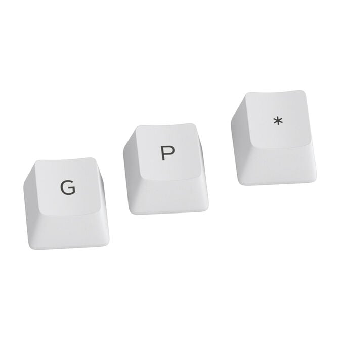 Glorious GPBT Keycaps - 115 PBT keycaps, ISO, ES layout, Arctic White image number 1
