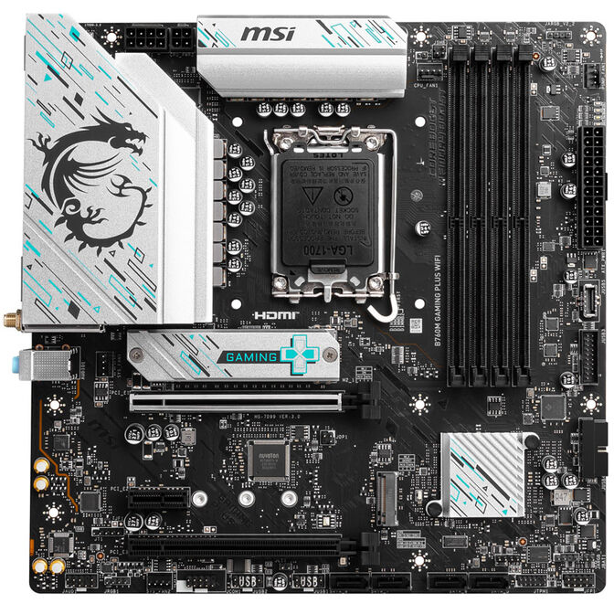 MSI B760M Gaming Plus WiFi, Socket LGA 1700, Intel B760M, Micro-ATX - DDR5 image number 2