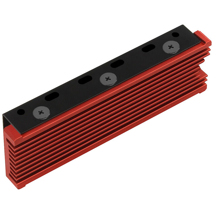 AXAGON CLR-M2 passive M.2 SSD heatsink - 2280, aluminium, red image number 0