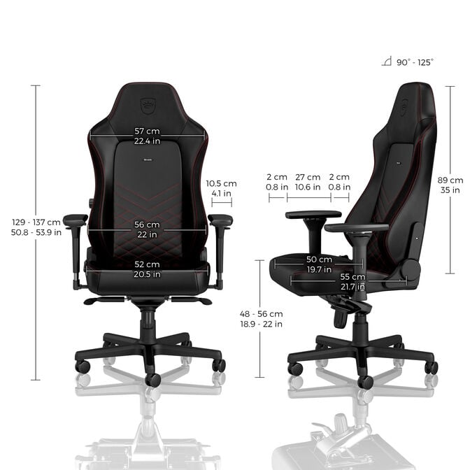 noblechairs HERO Gaming Chair - Black/Red image number 2