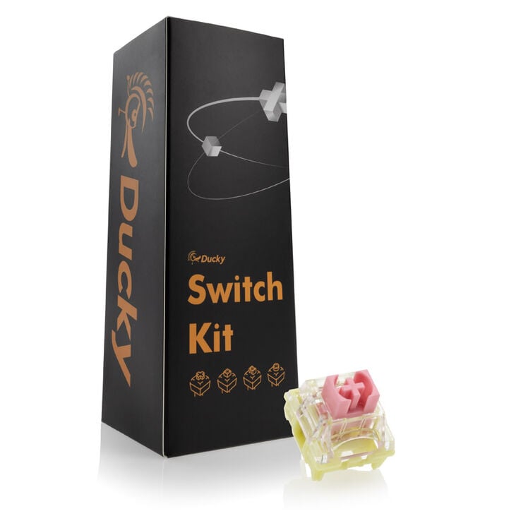 Ducky TTC Gold Pink Switch, mechanical, 3-Pin, linear, MX-Stem, 37g - 110 pieces image number 0