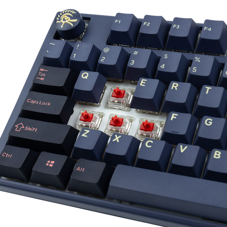 Ducky One 3 Cosmic Blue Gaming Tastatur, RGB LED - MX-Red (US) image number 4