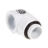 Bitspower Adapter 90 Grad G1/4 Zoll AG auf G1/4 Zoll IG - drehbar, wei&szlig;
