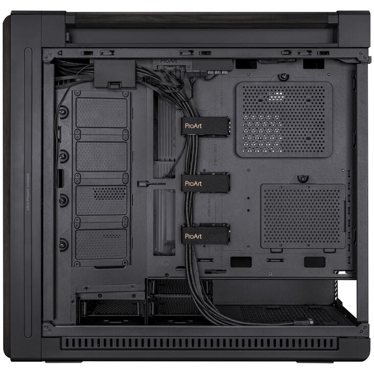 ASUS ProArt PA602 Midi-Tower PC-Gehäuse, E-ATX, Echtholz, Tempered Glass – Schwarz image number 14