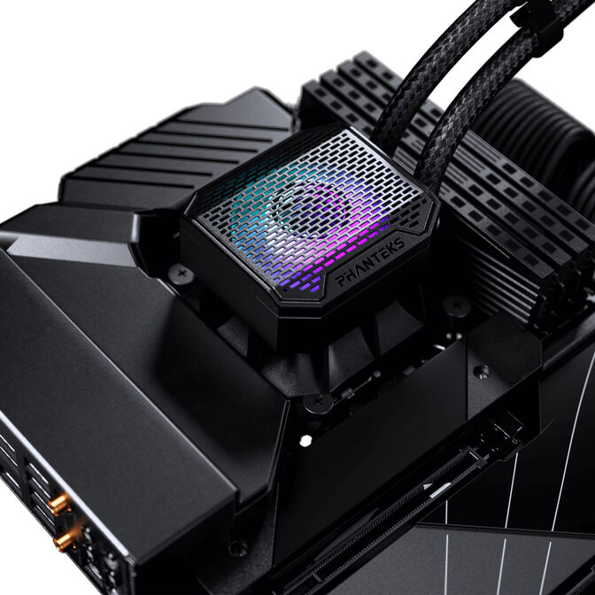 PHANTEKS Glacier One 360M25 Gen2 DRGB AiO Liquid Cooler - 360mm, Black image number 2