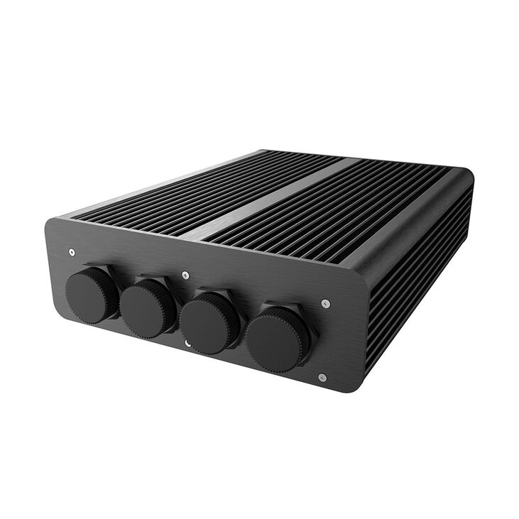 Akasa Pascal TX Plus Thin-mini-ITX-Gehäuse für Intel, IP65-Geschützt, Fanless - schwarz image number 1