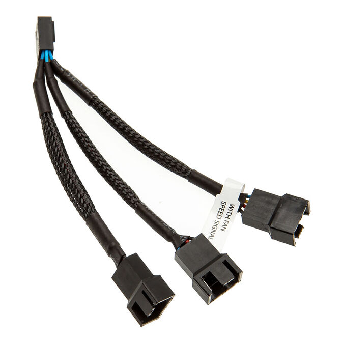 EK Water Blocks EK-Cable Y-Weiche f&uuml;r 3x 4-Pin-PWM-L&uuml;fter - 10 cm image number 1