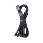 CableMod C-Series Pro ModMesh 12V-2x6-Kabel, Sleeved, 16-Pin zu 4x 8-Pin, für Corsair Type 4 und 3 PSUs - schwarz, 60cm