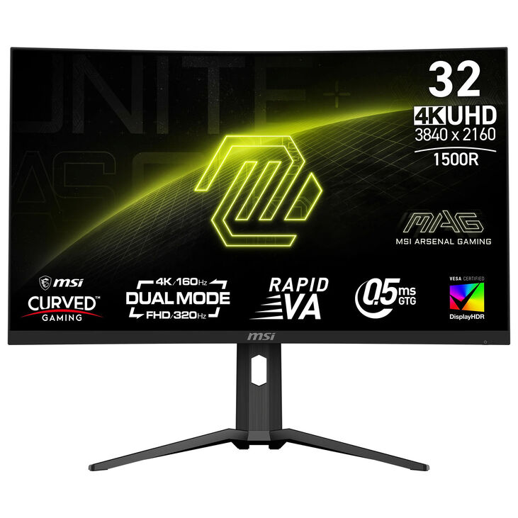 MSI MAG 321CUPDFDE, 31,5 Zoll Curved Gaming Monitor, 320Hz, Rapid VA, FreeSync Premium image number 1