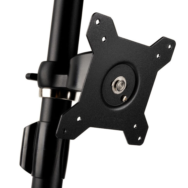 SilverStone SST-ARM24BS - Vertikaler Dual Monitorarm - schwarz image number 3