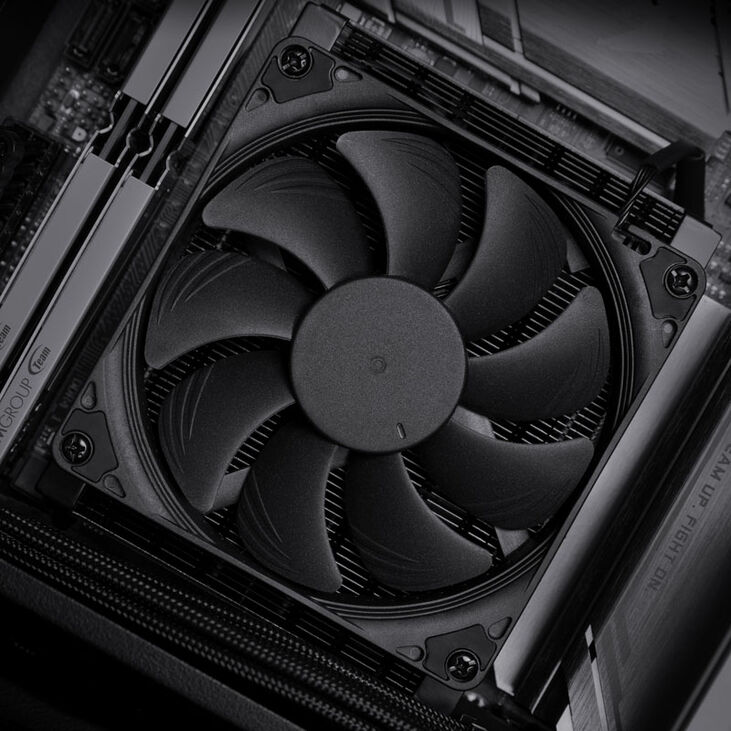 Noctua NH-L9a-AM4 chromax.black Low Profile CPU Cooler - 92mm image number 3