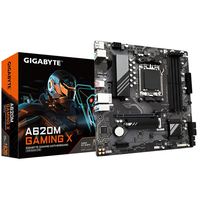 GIGABYTE A620M Gaming X Mainboard, Sockel AM5, AMD A620, MIcro-ATX, DDR5 image number 0