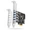 AXAGON PCEU-43RS PCIe Adapter 4x USB3.0 UASP VIA, 15-pin SATA power supply