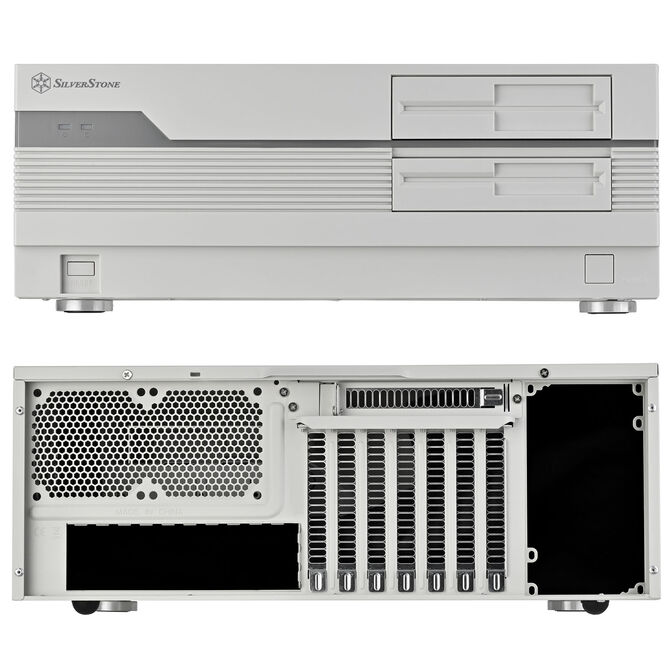 Silverstone FLP01 PC-Geh&auml;use, HTPC, SSI-CEB/ATX - wei&szlig; image number 3