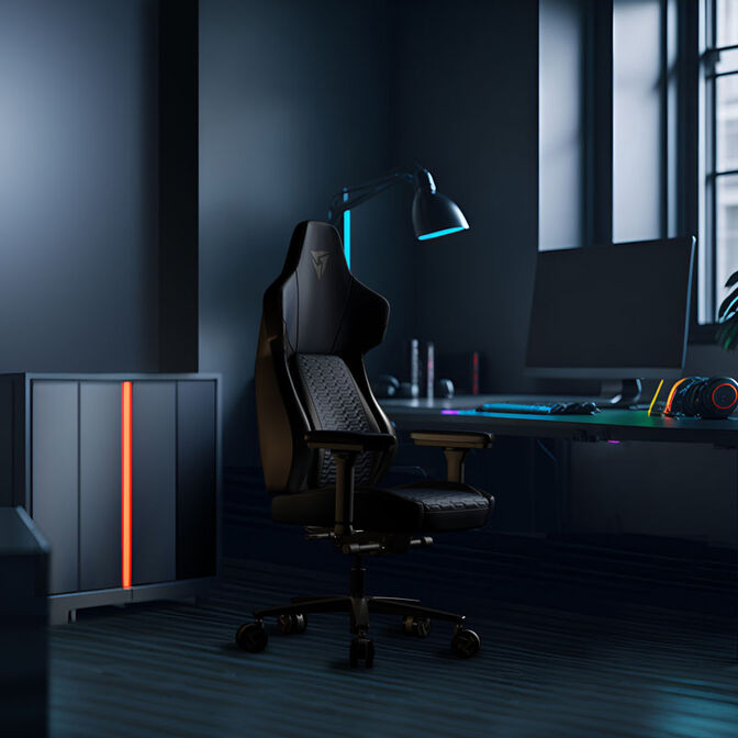 ThunderX3 CORE Racer Ergonomischer Gaming Stuhl - schwarz image number 8