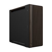 ASUS ProArt PA602 PC Case, Mid-Tower, E-ATX - Black/Brown, Wood