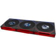 Lian Li UNI FAN TL LCD FLEX Wireless Fan, ARGB and LCD - 120mm, black, 3-pack with controller image number null
