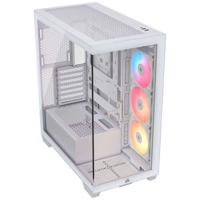 Corsair 3500X RS-R PC Case, Mid-Tower, E-ATX, RGB, Tempered Glass - white image number 1