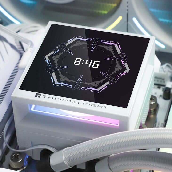 Thermalright Hyper Vision UB AiO Water Cooling, ARGB, Intel and AMD - 360mm, white image number 11