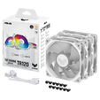 ASUS TUF Gaming TR120, PWM ARGB L&uuml;fter 3er Pack - 120 mm, wei&szlig; image number null