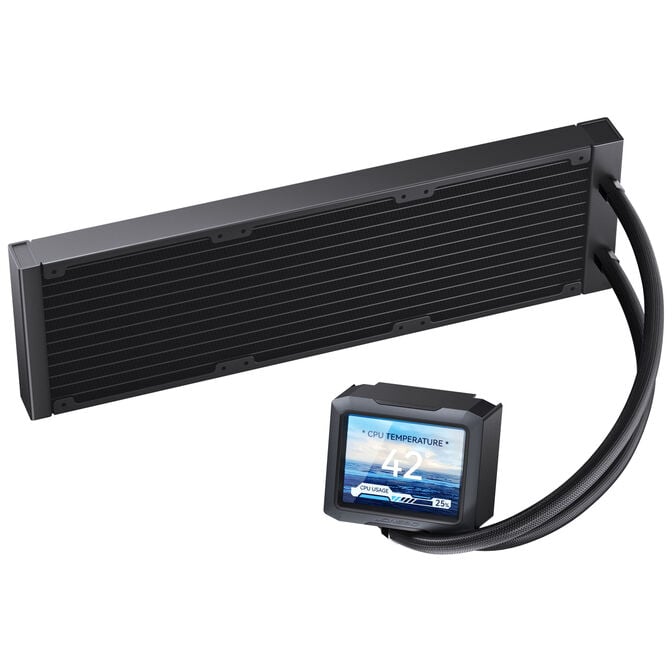Jonsbo TF3-360SCBN AiO Wasserk&uuml;hlung, ARGB, 3,5&rdquo; Display - 360mm, schwarz, ohne L&uuml;fter image number 0