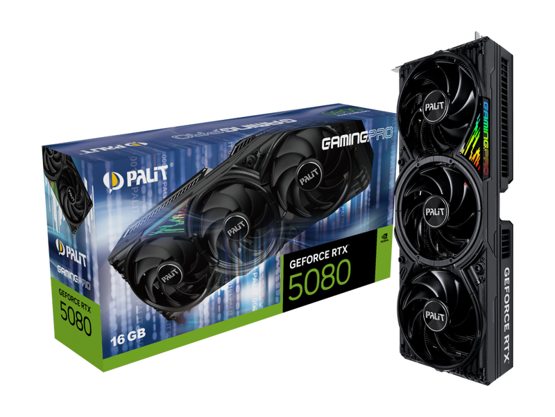 Palit GeForce RTX 5080 GamingPro V1, 16384 MB GDDR7