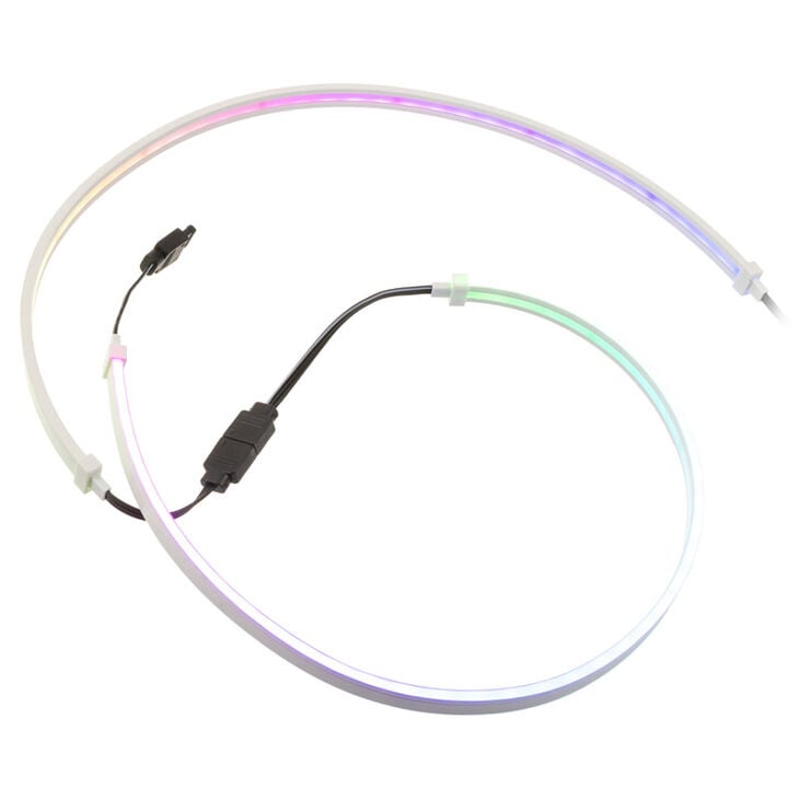 SilverStone LS04, ARGB LED-Streifen, 2er-Pack - weiß image number 0