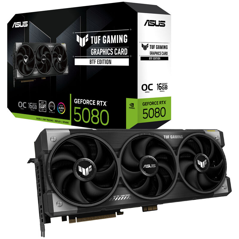 ASUS TUF Gaming GeForce RTX 5080 BTF OC Edition Grafikkarte, 16384 MB GDDR7