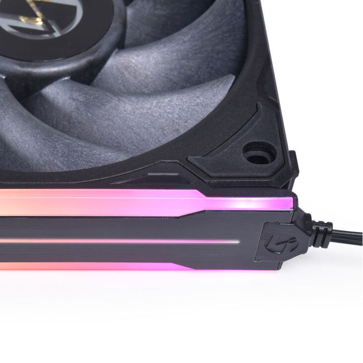 Lian Li UNI FAN P28 Side ARGB Strip, Triple Pack - black image number 4