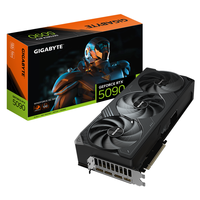 Gigabyte GeForce RTX 5090 Windforce OC 32G, 32768 MB GDDR7 image number 0