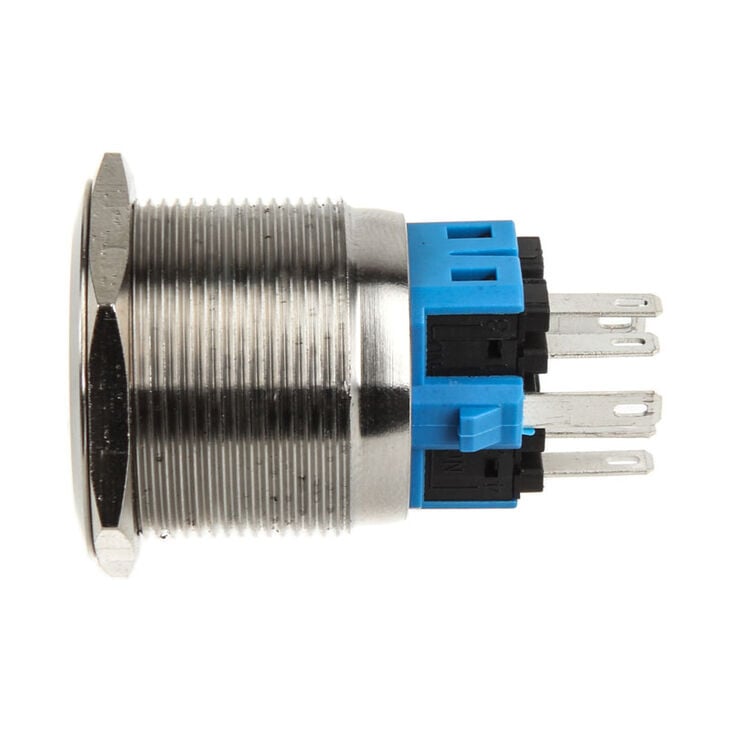 DimasTech Vandalism switch/button 25mm - Silverline - white image number 2