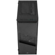 Aerocool Menace Saturn FRGB Mid Tower, Tempered Glass - Black image number null