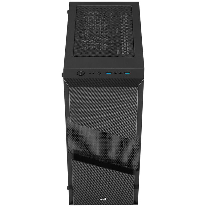 Aerocool Menace Saturn FRGB Mid Tower, Tempered Glass - Black image number 3