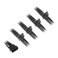 SilverStone 4-Pol-Molex auf 4x SATA Verl&auml;ngerung - 300mm schwarz