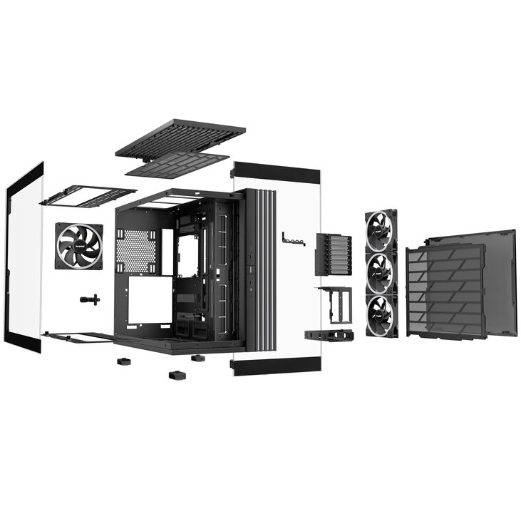 be quiet! Light Base 900 FX Big-Tower, Tempered Glass, ARGB - schwarz image number 8