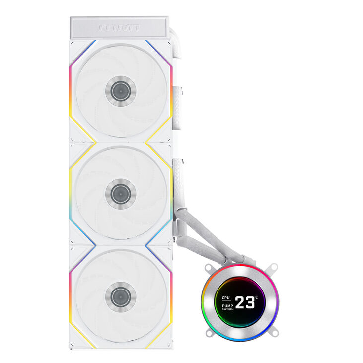 Lian Li HYDROSHIFT II LCD-C 360TL ARGB AiO Wasserkühlung - weiß image number 1