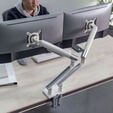 Alterzone Arm Duo Aluminium Monitor Mount - white image number null