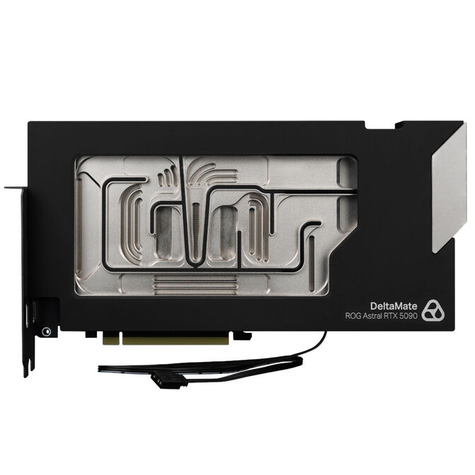 Thermal Grizzly DeltaMate 5090 Astral Glass Edition GPU Water Cooler, ARGB, with Backplate - Borosilicate Glass, Black image number 4