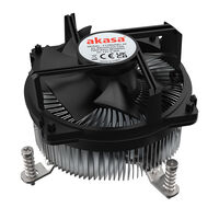 Akasa AK-CC6608BP01 Low Profile CPU Cooler - Socket LGA 1700, 63.2 mm height