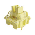 AKKO V3 Pro Cream Yellow Switches, mechanisch, 5-Pin, linear, MX-Stem, 50g - 45 St&uuml;ck image number null