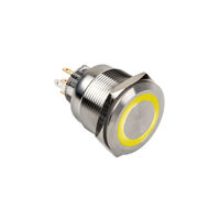 DimasTech Vandalismusschalter/-taster 25mm, Silverline Ring - RGB