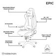 noblechairs EPIC Real Leather Gaming Chair - black image number null