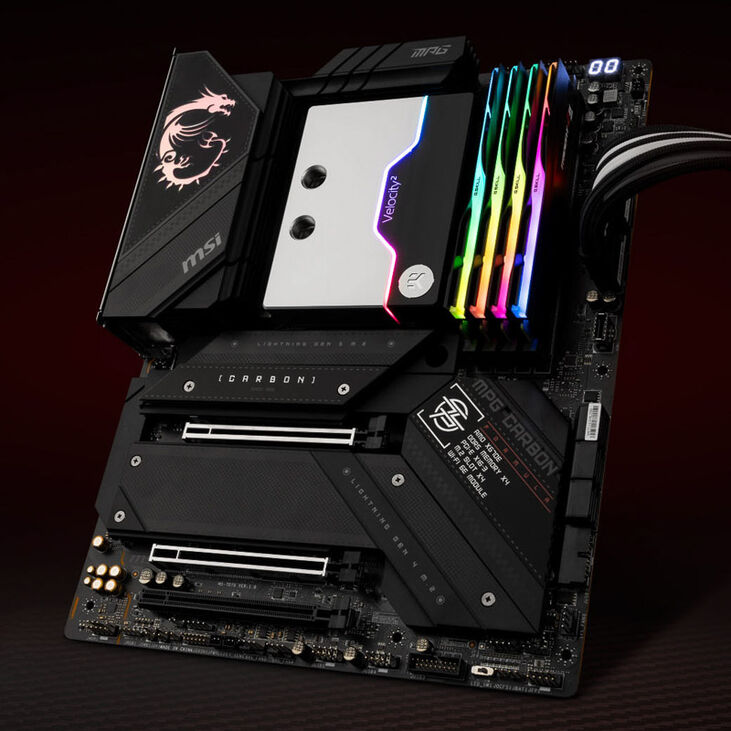 EK Waterblocks EK-Quantum Velocity² D-RGB - AM5, Nickel + Satin Titanium image number 3