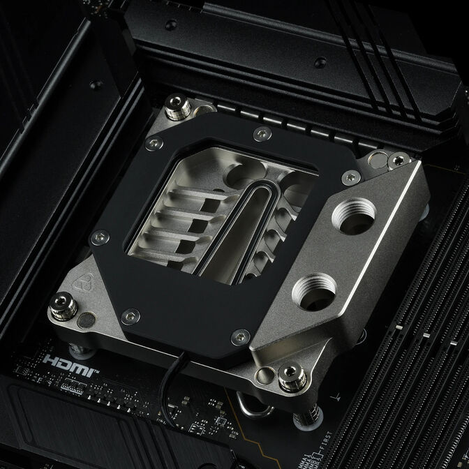 Thermal Grizzly DeltaMate CPU Block MPII CPU-Wasserk&uuml;hler, Intel 1851, ARGB, G1/4 Zoll - schwarz image number 7