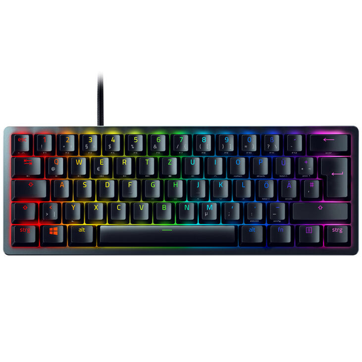 Razer Huntsman Mini Black Gaming Keyboard, Clicky Purple optical - black image number 1